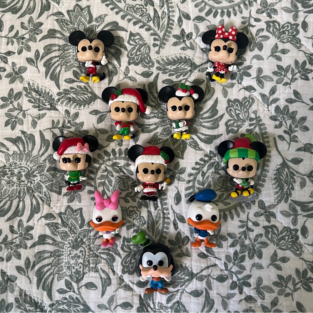 Set of 10 Disney Miniature Funko Pop Figurines